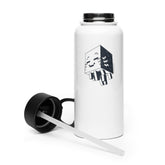 Minecraft Ghastling Stainless Steel Water Bottle with a Straw Lid