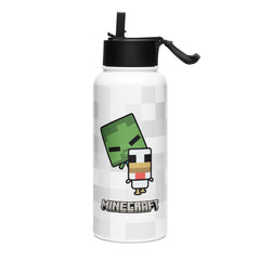 Minecraft Water Bottle Chibi Chicken Jockey