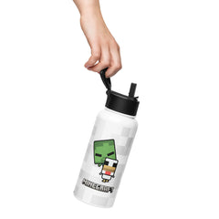 Minecraft Water Bottle Chibi Chicken Jockey