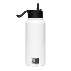 Minecraft Ghastling Stainless Steel Water Bottle with a Straw Lid