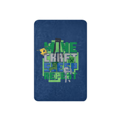 Minecraft Sleep Repeat Premium Sherpa Blanket