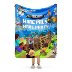 Minecraft Blanket Play Together More Pals, More Party