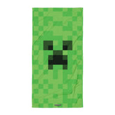 Minecraft Creeper Big Face Beach Towel