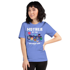 Minecraft Adult T-Shirt Mother Of The Birthday Girl Personalized Name