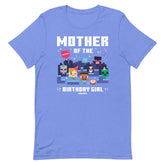 Minecraft Adult T-Shirt Mother Of The Birthday Girl Personalized Name