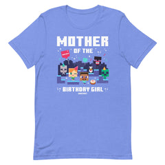 Minecraft Adult T-Shirt Mother Of The Birthday Girl Personalized Name