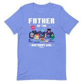 Minecraft Adult T-Shirt Father Of The Birthday Girl Personalized Name