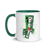 Minecraft Creeper Skeleton Two-Tone Mug