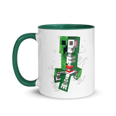 Minecraft Creeper Skeleton Two-Tone Mug