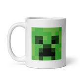 Minecraft Creeper Face White Mug