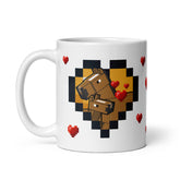 Minecraft White Mug Horse Love