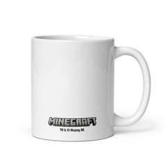 Minecraft Creeper Face White Mug