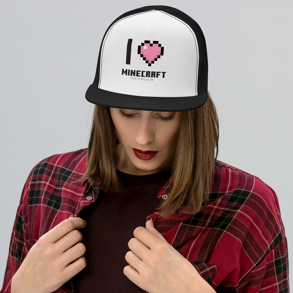 I Heart Minecraft Trucker Hat