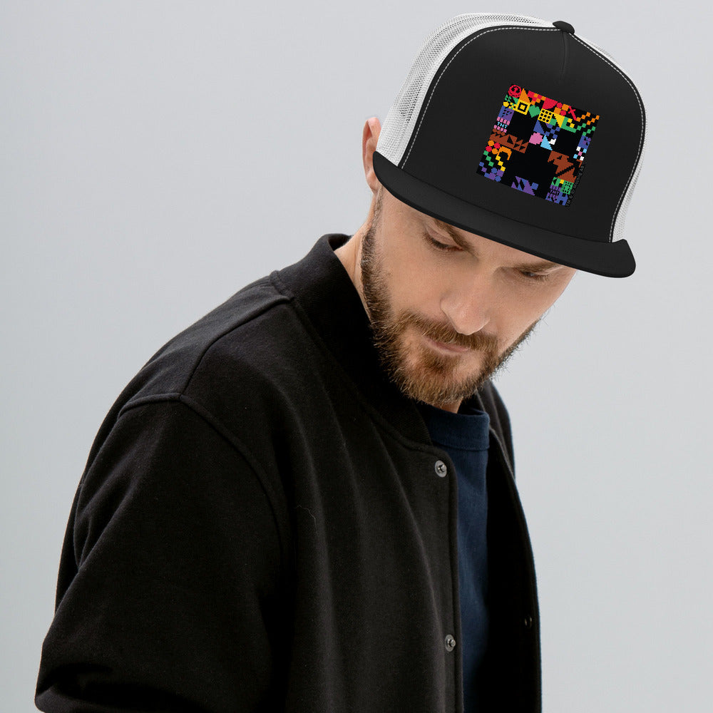 Minecraft Creeper Pride Trucker Hat