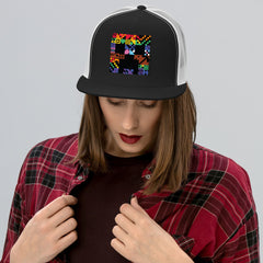 Minecraft Creeper Pride Trucker Hat