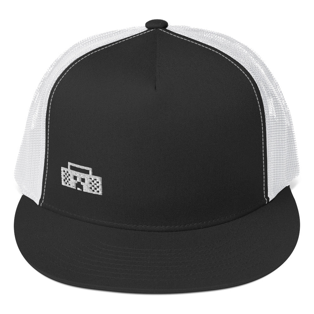Minecraft Tuned In Embroidered Creeper Trucker Hat