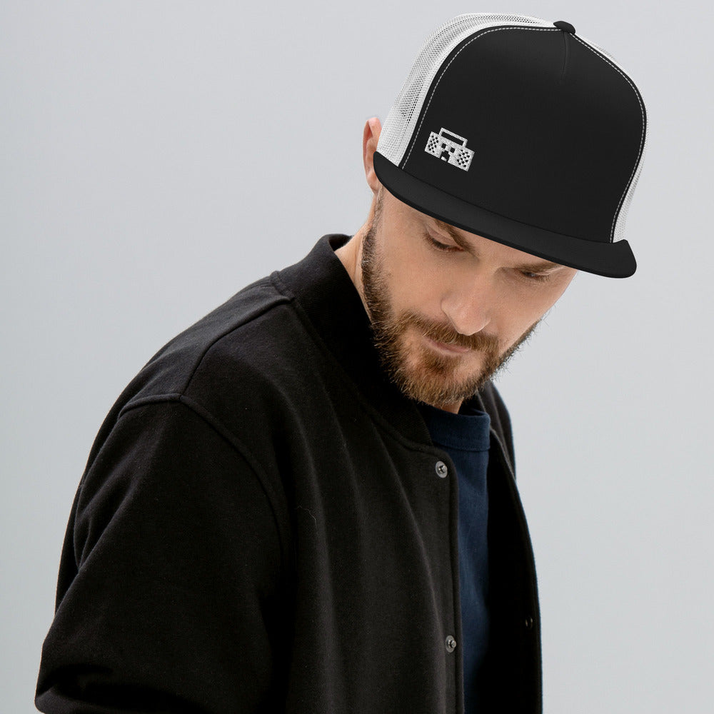 Minecraft Tuned In Embroidered Creeper Trucker Hat