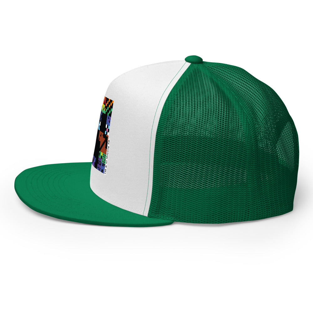 Minecraft Creeper Pride Trucker Hat