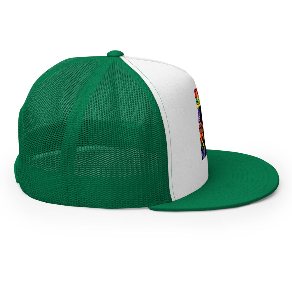 Minecraft Creeper Pride Trucker Hat