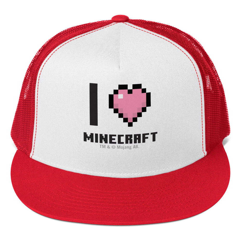 I Heart Minecraft Trucker Hat