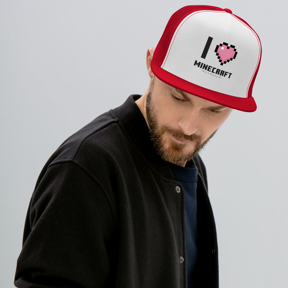 I Heart Minecraft Trucker Hat