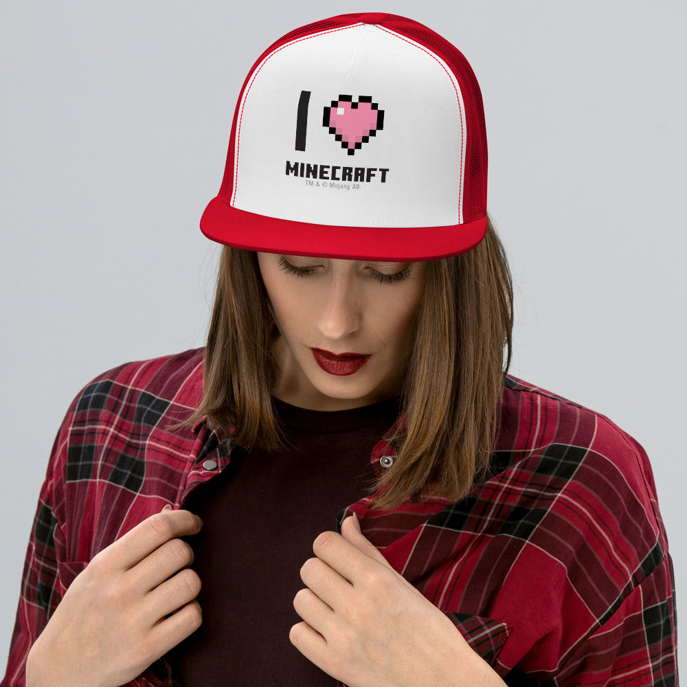 I Heart Minecraft Trucker Hat