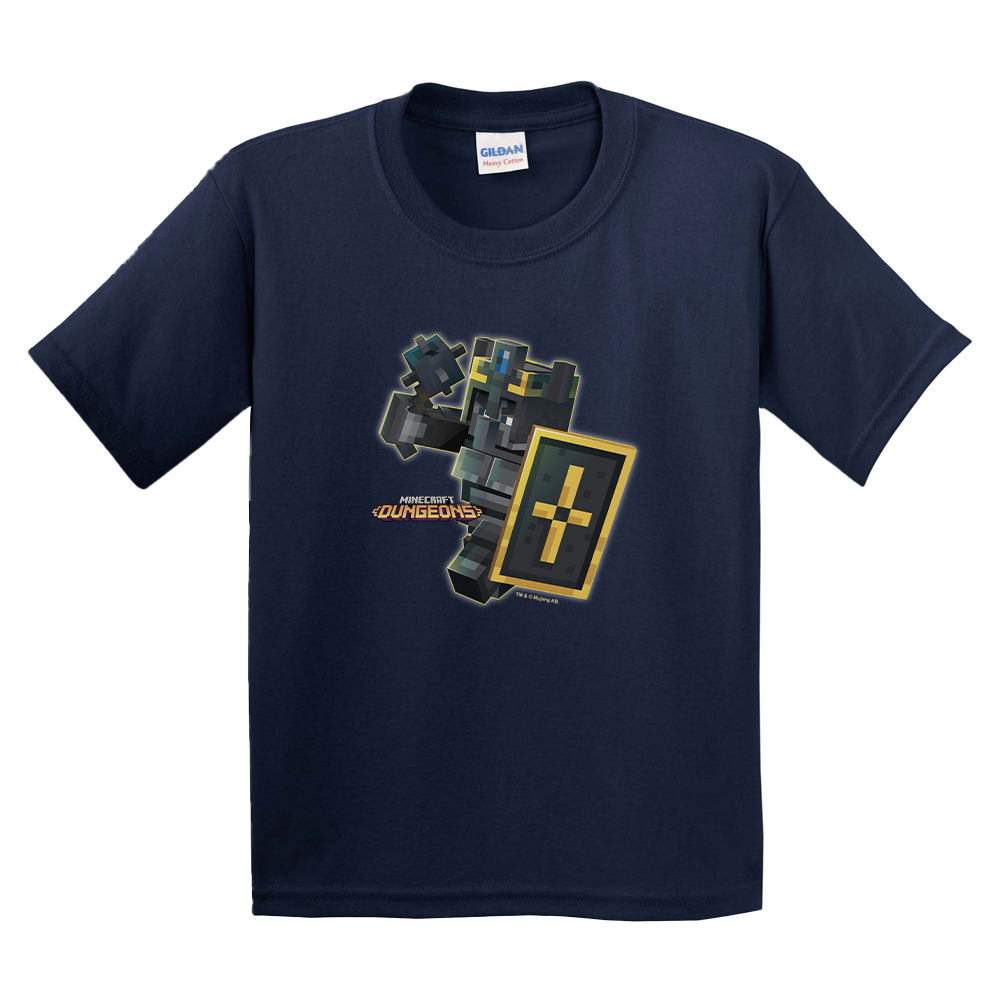 Minecraft Dungeons Logo Personalized Kids Short Sleeve T-Shirt