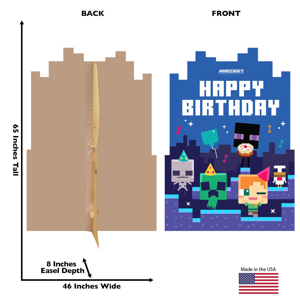 Minecraft Birthday Cardboard Cutout Standee