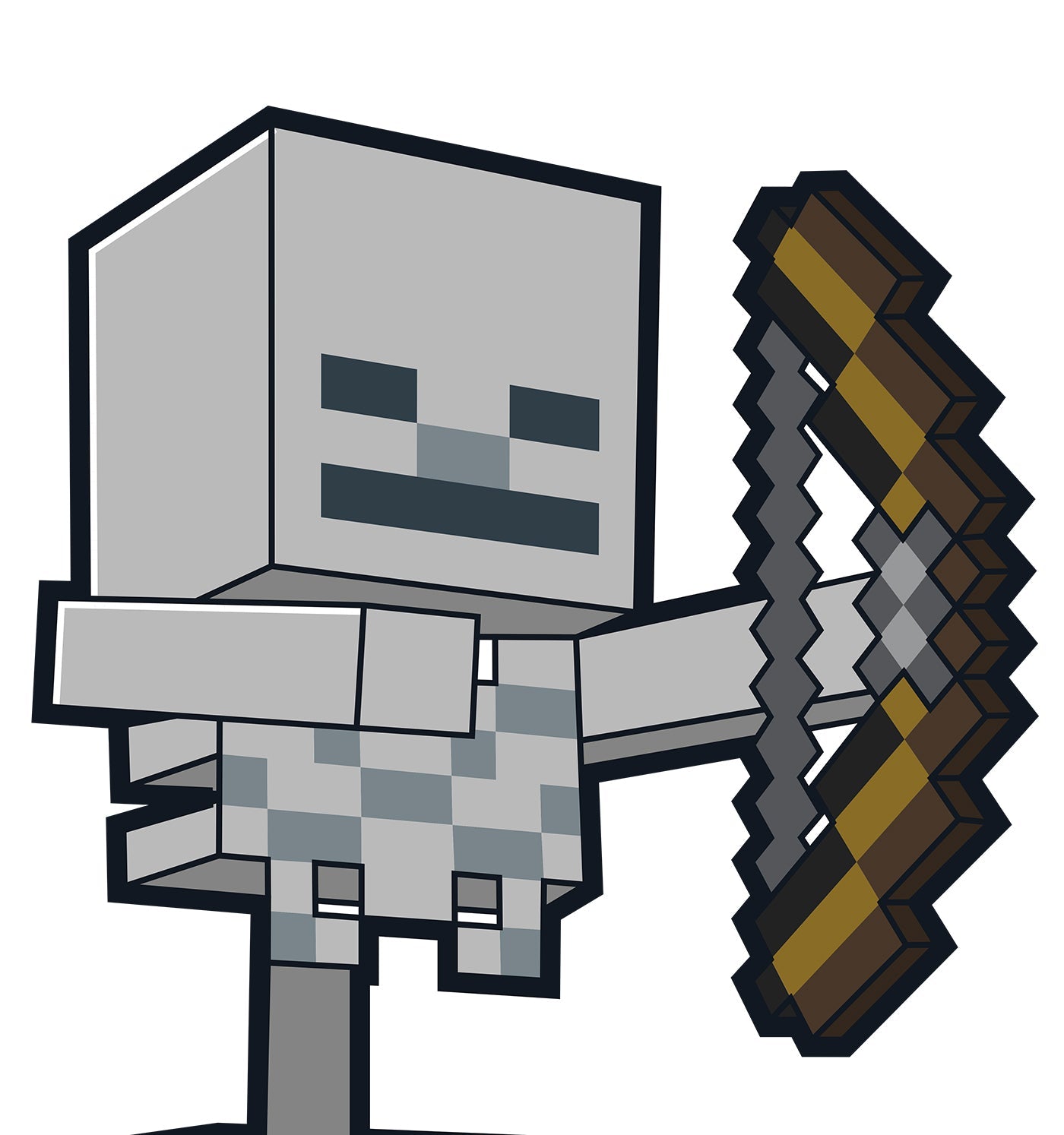 Minecraft Skeleton Cardboard Cutout Standee