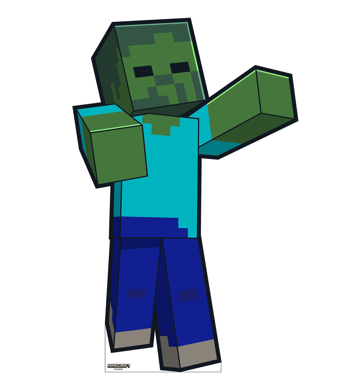 Minecraft Zombie Cardboard Cutout Standee