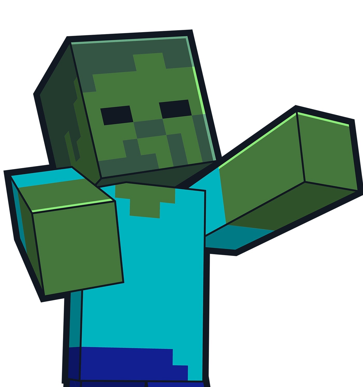 Minecraft Zombie Cardboard Cutout Standee