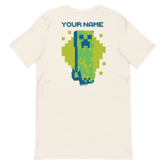 Minecraft Creeper Personalized Adult T-Shirt