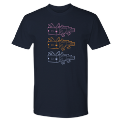 Minecraft Axolotl Outline Unisex T-Shirt
