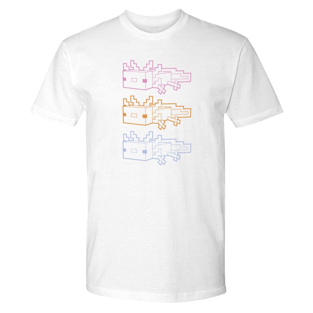 Minecraft Axolotl Outline Unisex T-Shirt