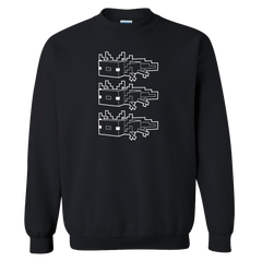 Minecraft Axolotl Outline Crewneck Sweatshirt