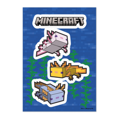 Minecraft: Caves & Cliffs Axolotl Sticker