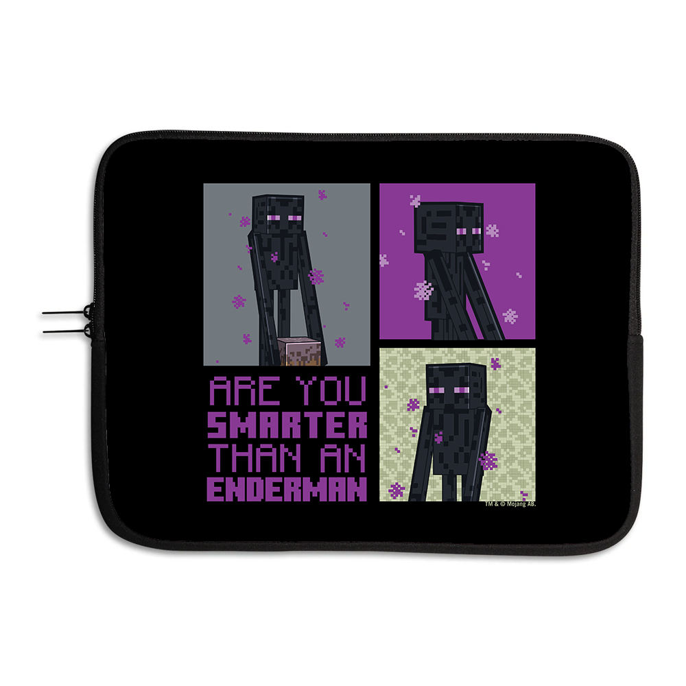 Minecraft Are You Smarter Than an Enderman Laptop Sleeve Cover