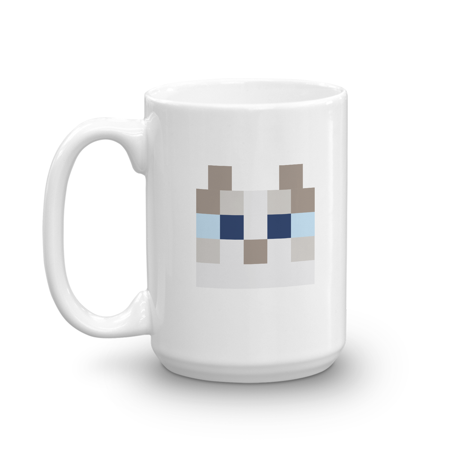 Minecraft Cat White Mug