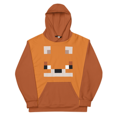 Minecraft Fox Adult Pullover Hoodie