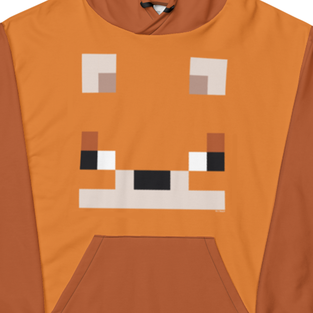 Minecraft Fox Adult Pullover Hoodie