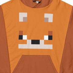 Minecraft Fox Adult Pullover Hoodie