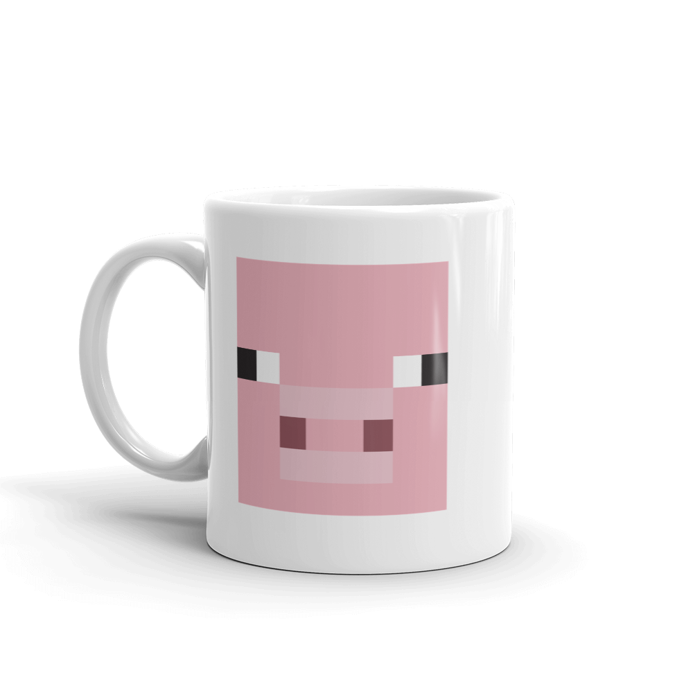 Minecraft Pig White Mug