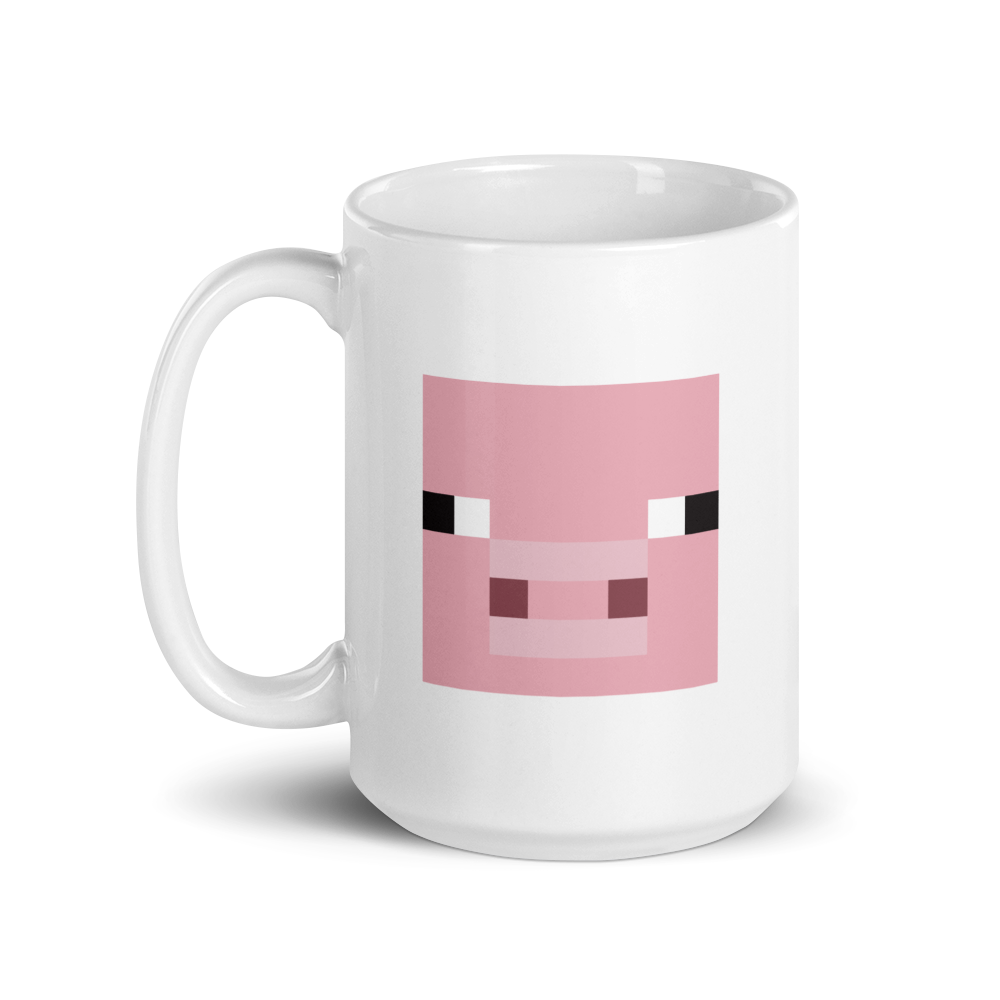 Minecraft Pig White Mug