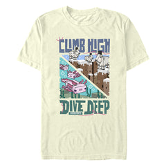 Minecraft Climb High Dive Deep Adult T-Shirt