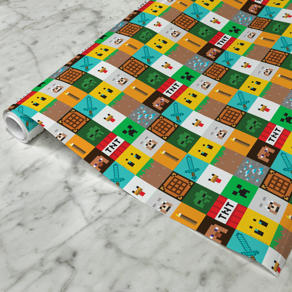 Minecraft Character Checker Gift Wrap
