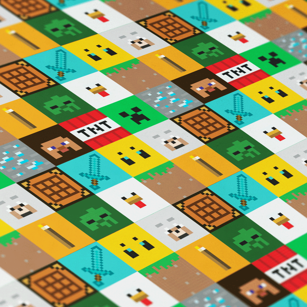 Minecraft Character Checker Gift Wrap