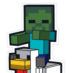 Minecraft Chicken Jockey Cardboard Cutout Standee
