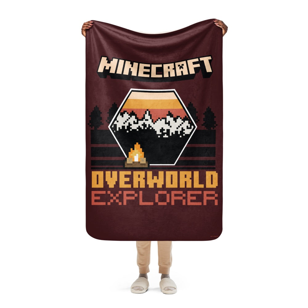 Minecraft Overworld Explorer Sherpa Blanket