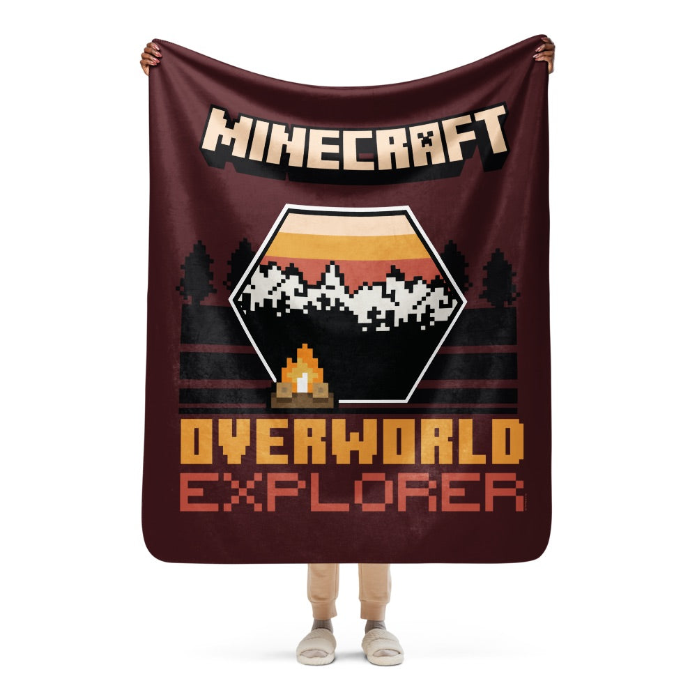 Minecraft Overworld Explorer Sherpa Blanket