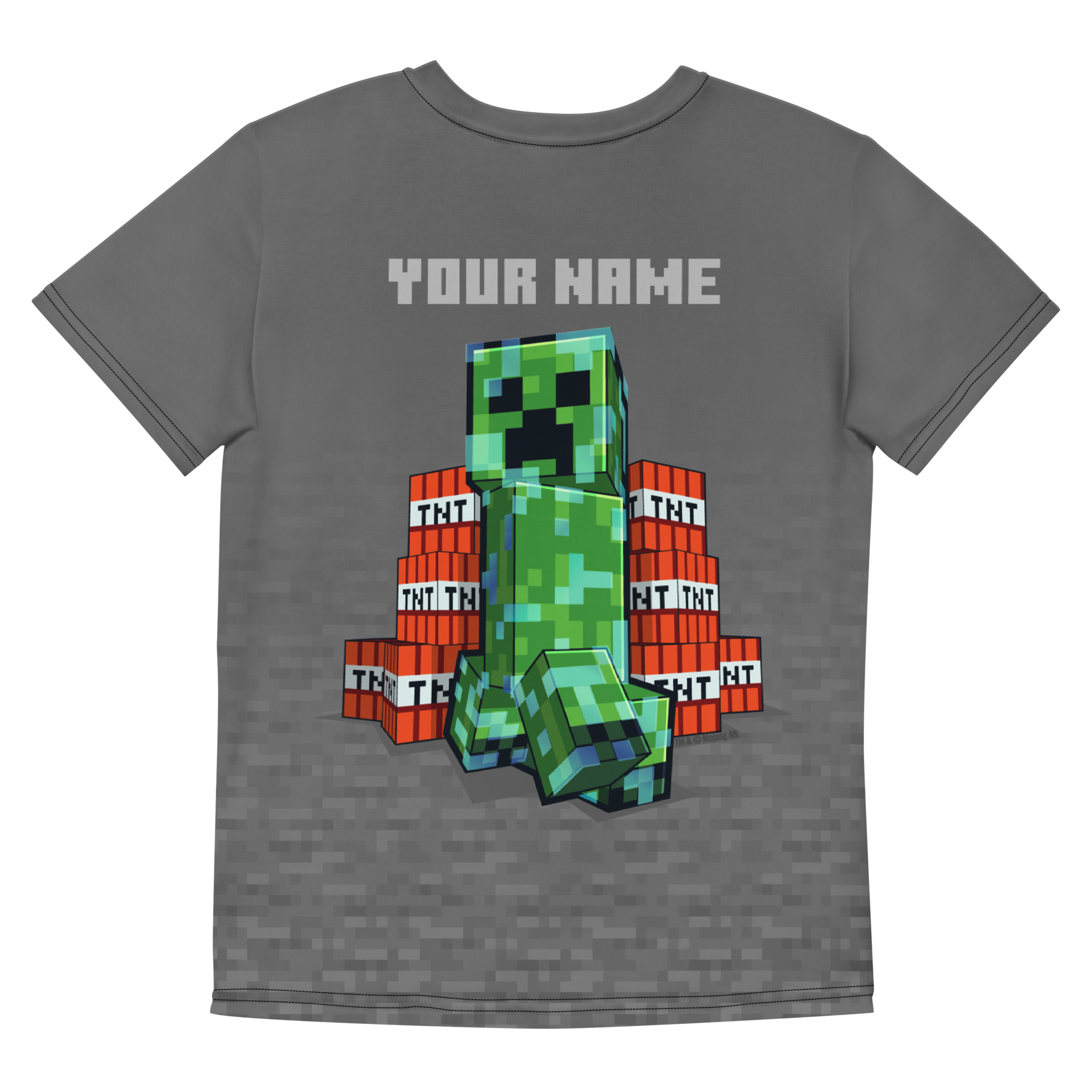 Minecraft TNT Creeper Kids Personalized T-Shirt